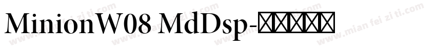 MinionW08 MdDsp字体转换